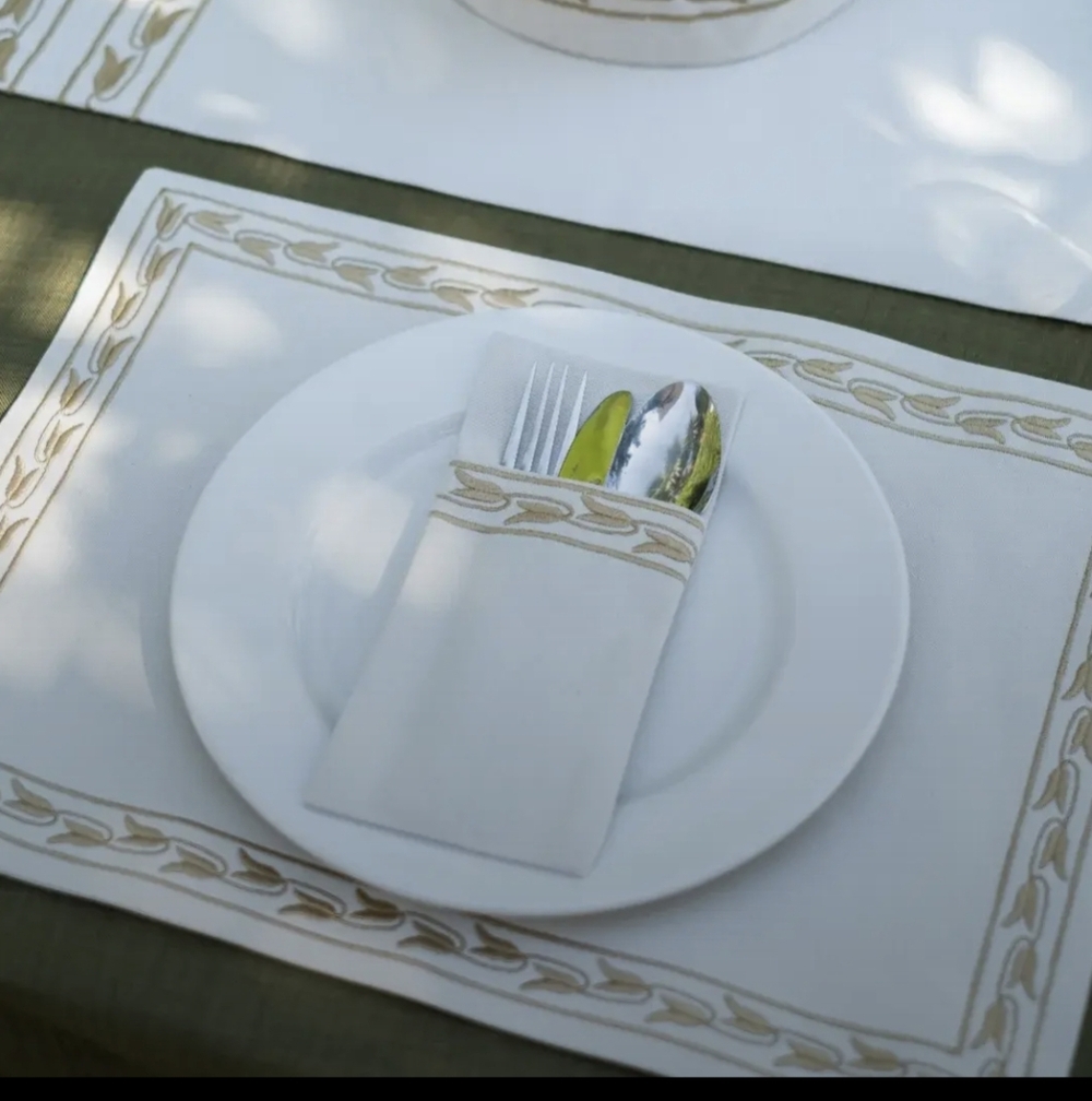 Genuine Egyptian Placemats Cotton Set of 6 - NWOT from Tica's